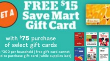 Save Mart gift card deal 06.29.22