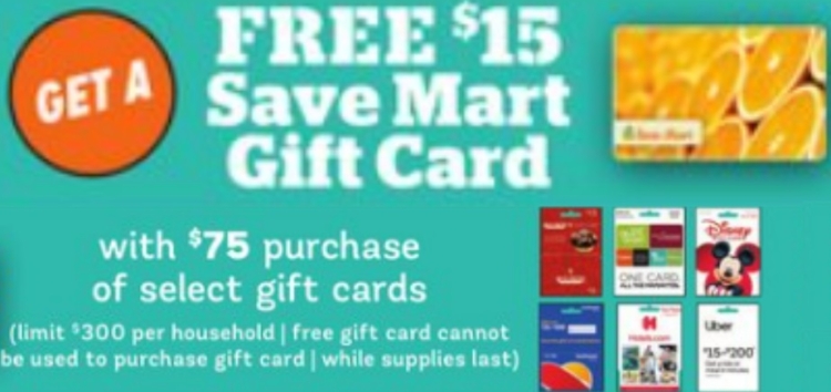 Save Mart gift card deal 06.29.22