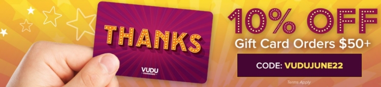 Vudu promo code VUDUJUNE22
