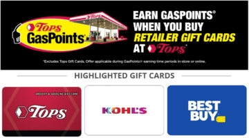 Tops Friendly Markets online gift card portal