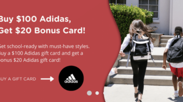 Bitmo Adidas $100 $20 cards