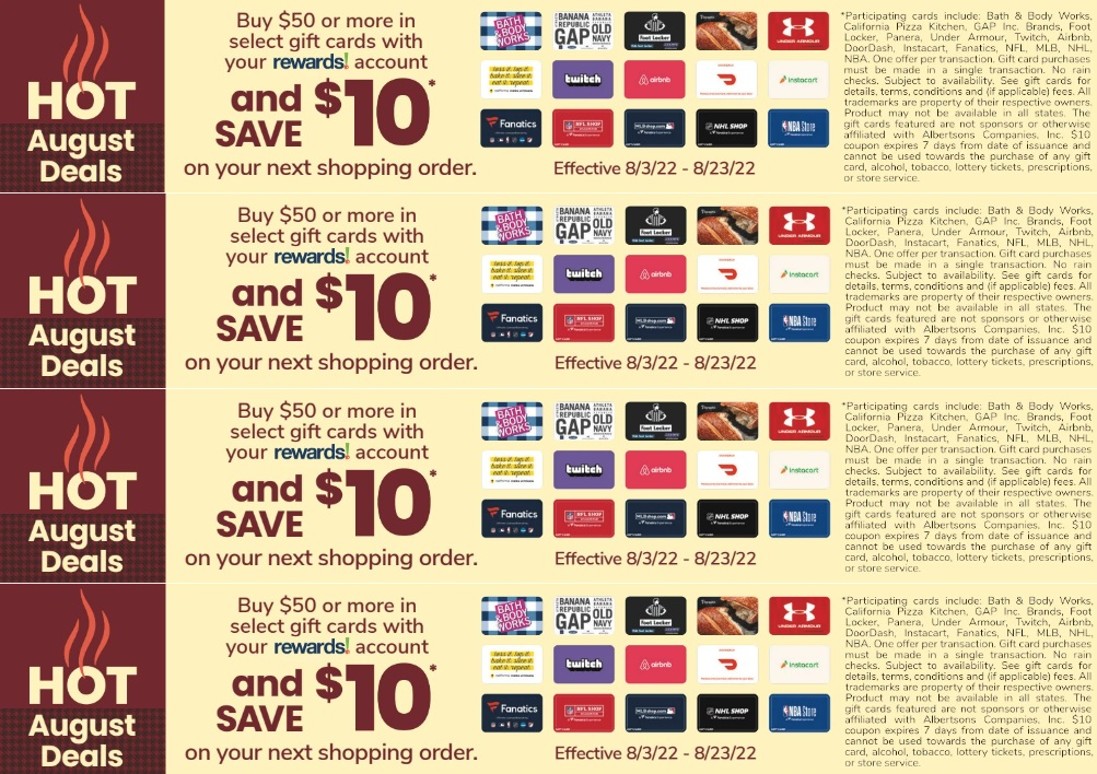 Trade in Unwanted Gift Cards at United Supermarkets, Market Street