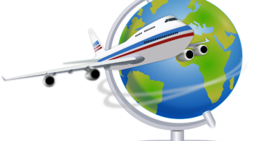 Airplane world international travel