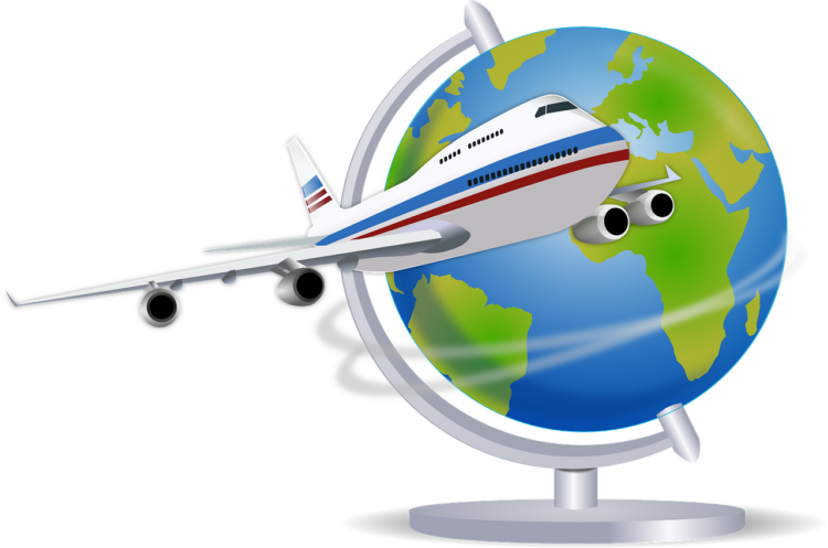Airplane world international travel