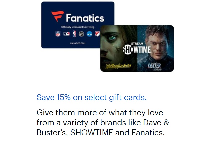 (EXPIRED) Best Buy Save 15 On Select Gift Cards (H&M, Cinemark, Dave