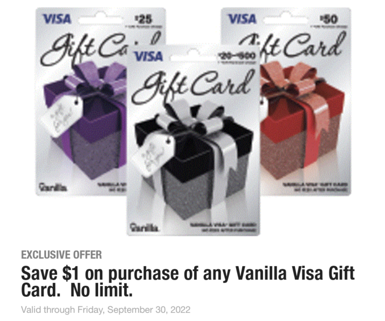 Kum & Go Vanilla VGC deal 09.01.22
