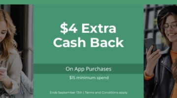 TopCashback $4 app bonus