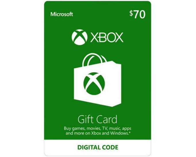 $70 Xbox Gift Card