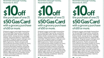 Publix gas gift card deal 11.02.22