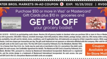 Stater Bros gift card deal 10.11.22