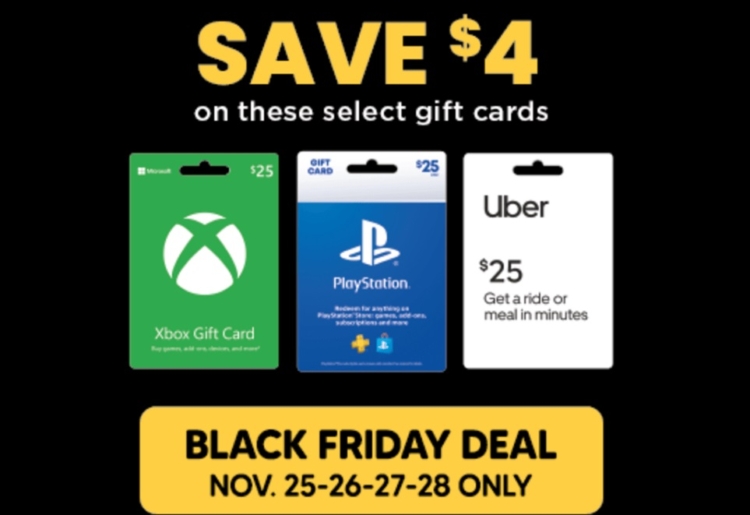 Piraat handig Haringen EXPIRED) Marc's Black Friday Gift Card Deal: Buy $25 Select Gift Cards For  $21 (Uber, Xbox & PlayStation Store, Nov 25-28) - Gift Cards Galore