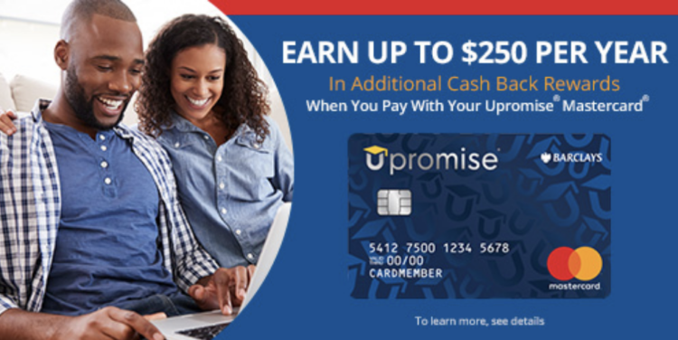 MyGiftCardsPlus Upromise Mastercard bonus cashback