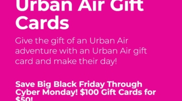 Urban Air gift card 50% off promotion