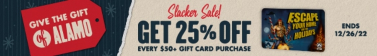 Alamo Drafthouse gift card deal 25% off $50+