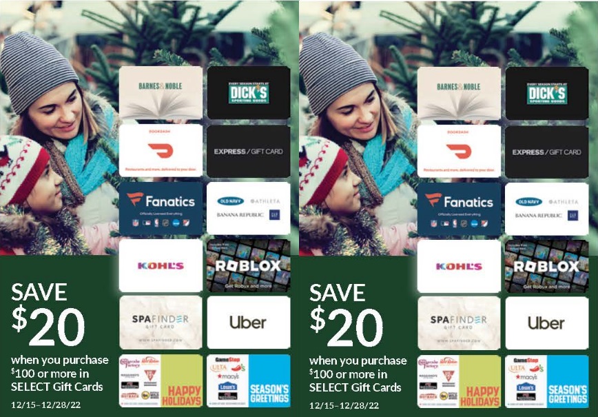 (EXPIRED) Big Y Buy 100 Select Gift Cards For 80 (Dick's Sporting