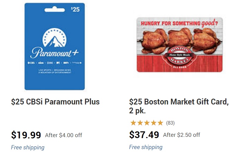(EXPIRED) BJ's Wholesale Club Save Extra On Paramount+ & Boston Market