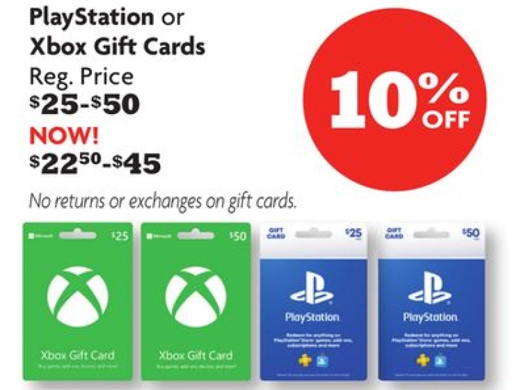 Playstationstore & XboxStore Gift Cards