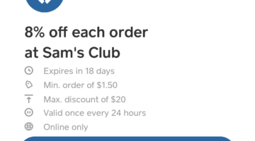 Sam's Club Cash App Boost 8%
