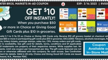Stater Bros Gift Card Deal 02.28.23