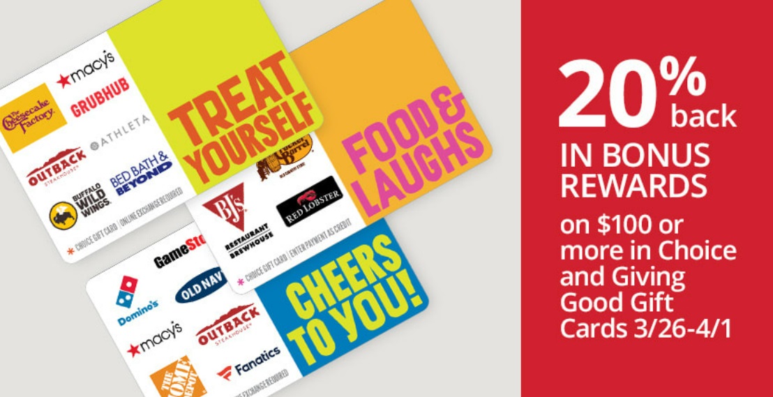 Office Depot/OfficeMax: Buy $100 Choice Or Giving Good Gift Cards & Get $20  Rewards - Gift Cards Galore