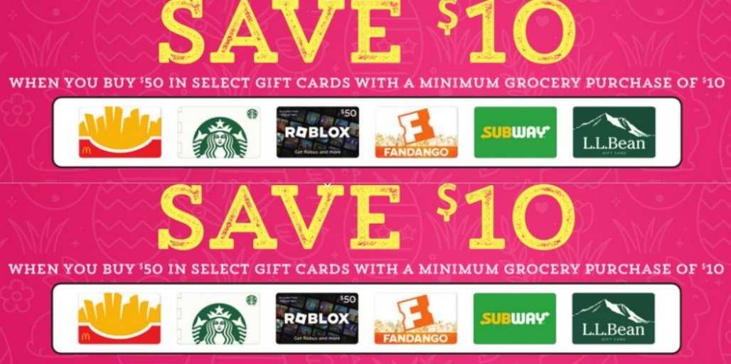 (EXPIRED) Hannaford: Buy $50 Select Gift Cards + $10 Groceries & Get ...