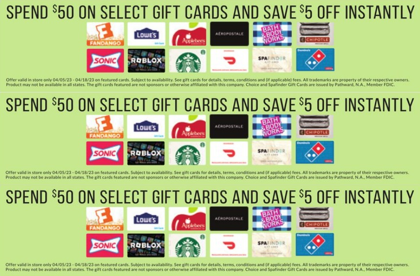 EXPIRED Hy Vee Buy 50 Select Gift Cards For 45 Lowe S Starbucks   Hy Vee Gift Card Deal 04.05.23 