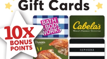 Dierbergs Rewards 10x bonus points all third party gift cards