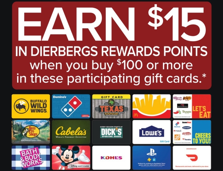 Dierbergs gift card deal 05.30.23