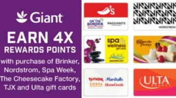 Giant gift card deal 05.05.23