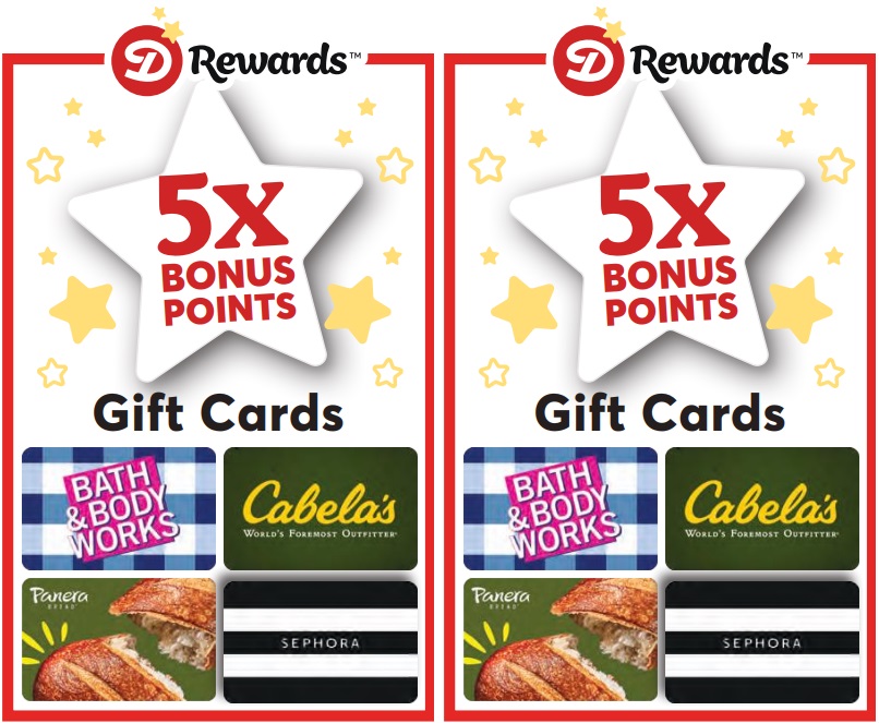 Dierbergs Earn 5x Points On All 3rd Party Gift Cards (Ends 7/8/24