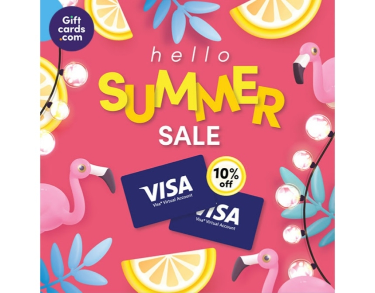 Giftcardsdotcom 10% off virtual Visa gift cards