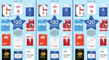 Rite Aid gift card deal spend $100 get $20 BonusCash July 2-29