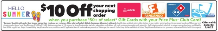 ShopRite gift card deal 06.30.23.