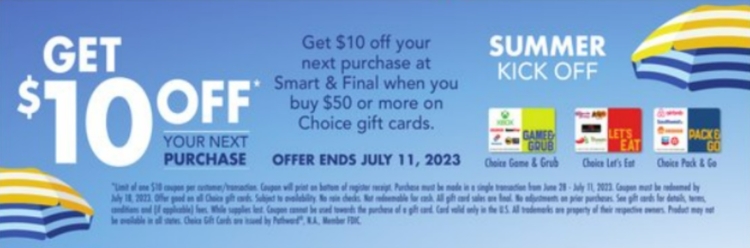 Smart & Final gift card deal 06.28.23