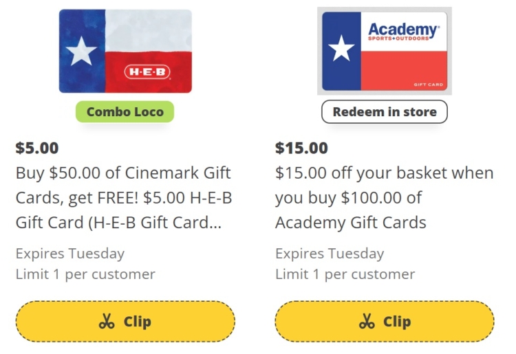 H-E-B gift card deal 07.12.23