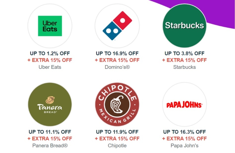 Raise extra 15% off dining gift cards