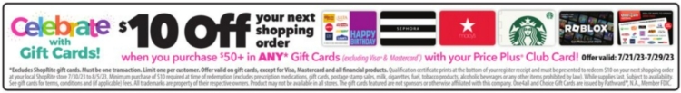 ShopRite gift card deal 07.21.23.