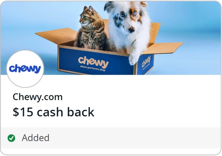 Chewy Chase Offer $15 back