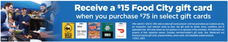 Food City gift card deal 08.02.23.