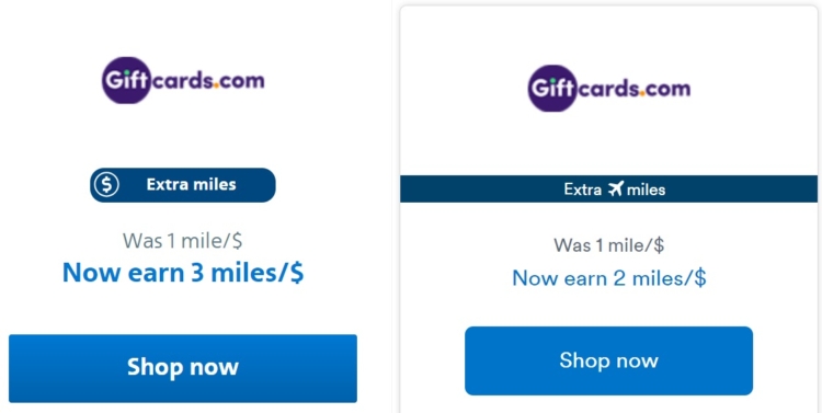 Giftcardsdotcom airline shopping portals