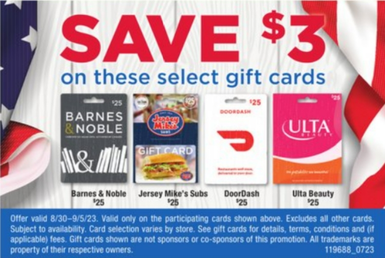 Marc's gift card deal 08.30.23