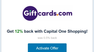 Capital One Shopping giftcardsdotcom