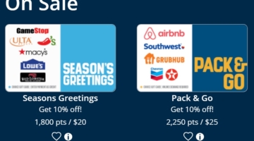 Chase Ultimate Rewards gift card deal 09.01.23