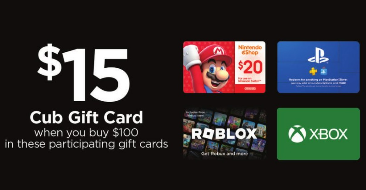Cub Card (EXPIRED) Cub: Buy $100 Select Gift Cards & Get $15 Cub Gift Card Free ...