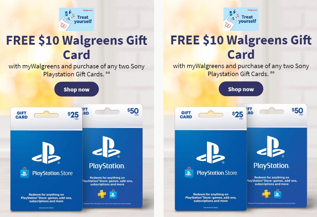 10 psn card walgreens discount
