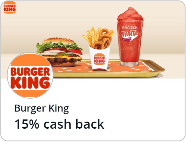 Burger King Chase Offer 15% back