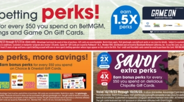 Giant Eagle gift card deals 10.19.23