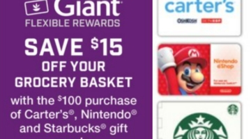 Giant gift card deal 10.13.23