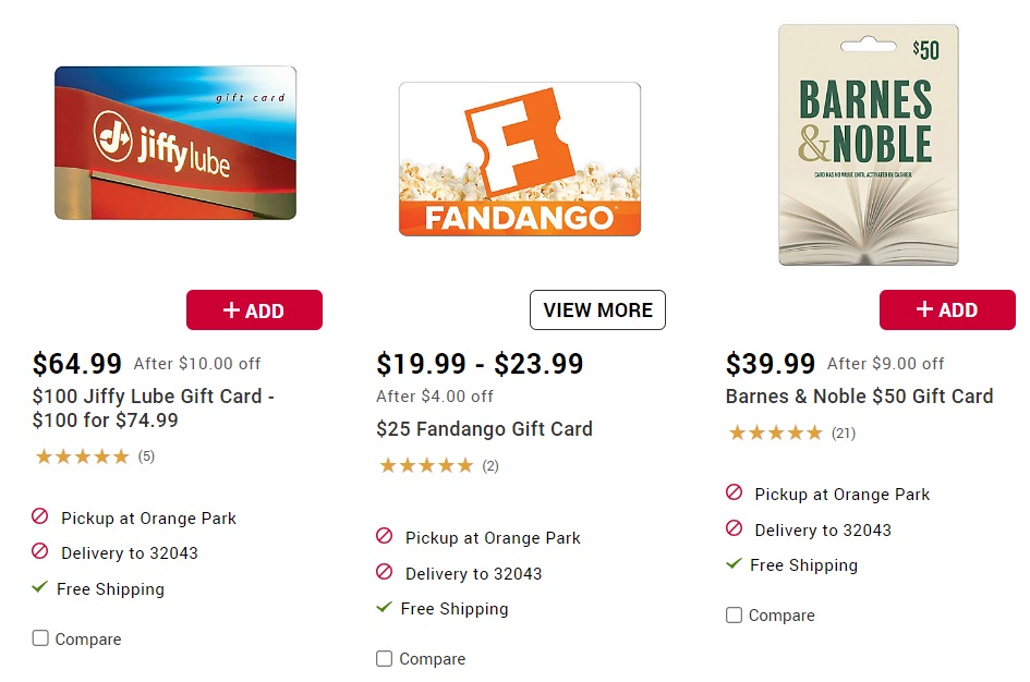 BJ's Wholesale Club Gift Card Deals For Jiffy Lube, Barnes & Noble