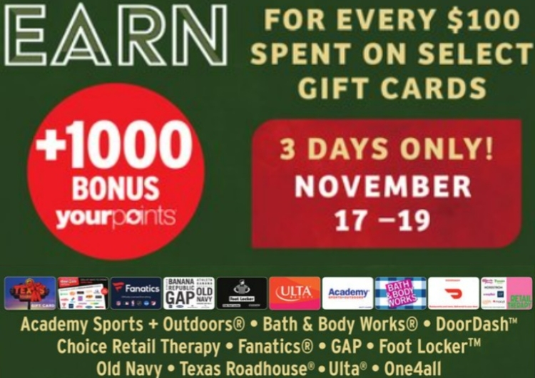 Brookshire's gift card deal 11.17.23